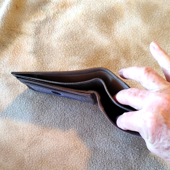 Alpine Swiss Wallet Gray Leather Bifold - Picture 7 of 10